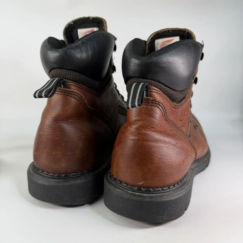 Red Wing 926 Leather Work Boots Men's Size 14 E2 EE Wide Construction 8